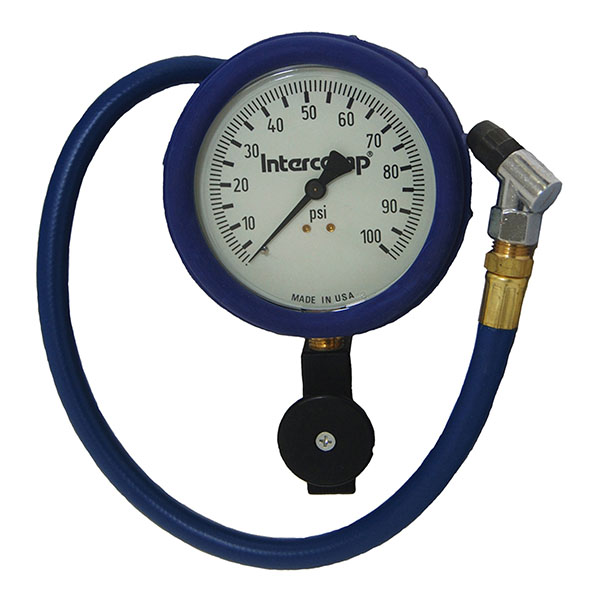 4" 100PSI Fill, Bleed & Read Air Pressure Gauges